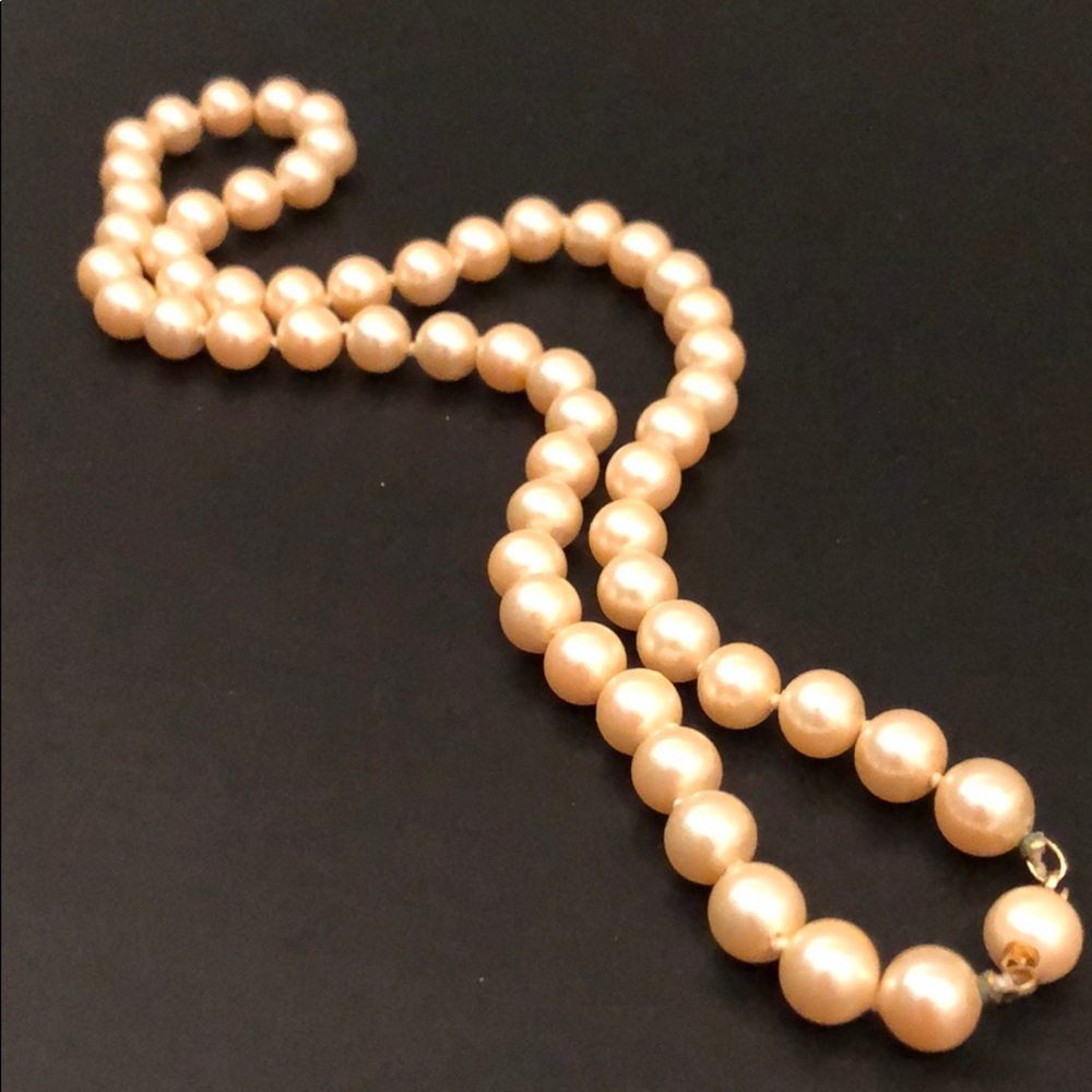 VINTAGE PEARLS PEARLS PEARLS! GORGEOUS CHAMPAGNE - Picture 1 of 4